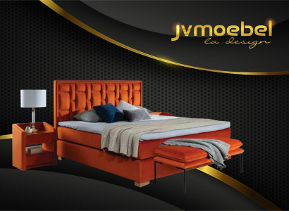 Bett Textil Schlafzimmer Möbel Moderne Betten 140x200 Bettgestell Boxspring Neu